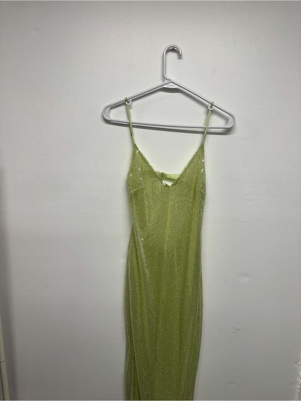 Oh Polly Marlena Sequin Maxi Dress - Light Green - Picture 7 of 11
